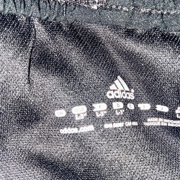 Adidas Women's Athletic Shorts in Black and White - Picture 3 of 3